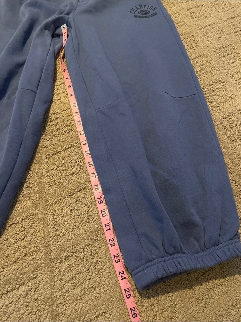 Champion Blue Elastic-Cuff Track Joggers - Picture 7 of 9
